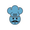 Cooking master chef logo icon Royalty Free Stock Photo