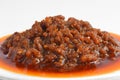 Cooking meat sauce Royalty Free Stock Photo