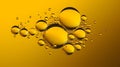 Cooking oil bubbles background. Concept of saturated fat