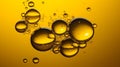 Cooking oil bubbles background. Concept of saturated fat