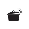 Cooking pan icon, Pot icon vector isolated Royalty Free Stock Photo