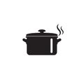 Cooking pan icon, Pot icon vector isolated Royalty Free Stock Photo