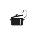 Cooking pan icon, Pot icon vector isolated Royalty Free Stock Photo