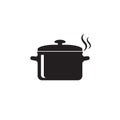 Cooking pan icon, Pot icon vector isolated Royalty Free Stock Photo