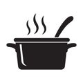 Cooking pan icon, Pot icon Royalty Free Stock Photo