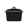 Cooking pan icon, Pot icon vector isolated Royalty Free Stock Photo