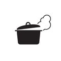 Cooking pan icon, Pot icon vector isolated Royalty Free Stock Photo