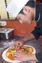 Cooking pizza Royalty Free Stock Photo