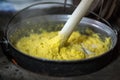 Cooking polenta