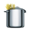 Cooking pot spaghetti