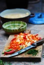 Cooking preparation Royalty Free Stock Photo