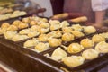 Cooking process of Takoyaki Royalty Free Stock Photo