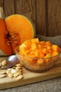 Cooking pumpkin prescription Royalty Free Stock Photo