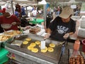 Cooking Pupusas at the Latino Festival