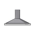 cooking range hood cartoon vector illustration Royalty Free Stock Photo