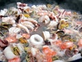 Cooking seafood Royalty Free Stock Photo