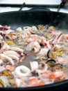 Cooking seafood Royalty Free Stock Photo