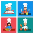 Cooking serve meals and food preparation elements