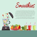 Cooking smoothies. Plate full of vegetables and fruits. Royalty Free Stock Photo
