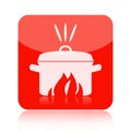 Cooking soup icon