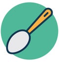 Cooking spoon, flatware Isolated Vector Icon that can easily Modify or edit Royalty Free Stock Photo