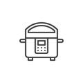 Cooking steamer line icon