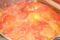Cooking stew of tomatoes