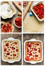 Cooking Summer Strawberry pie Royalty Free Stock Photo