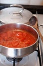 Cooking tomato salsa