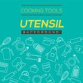 Cooking Tools And Utensil Background.