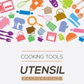 Cooking Tools And Utensil Background.