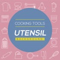 Cooking Tools And Utensil Background.