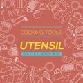 Cooking Tools And Utensil Background.