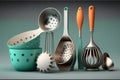 Cooking Tools and Utensils for Modern Kitchens. Generative AI