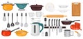 Cooking Utensils Icons Collection Royalty Free Stock Photo