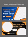 Cooking Video thumbnail Design Template