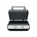 cooking waffle iron cartoon vector illustration