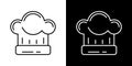 Cooking icons. Logo. ÃÂ¡ook cap icon Royalty Free Stock Photo