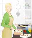 Cooking woman Royalty Free Stock Photo