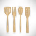 Cooking wooden utensils