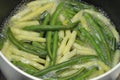 Cooking Yellow and Green Beans Royalty Free Stock Photo