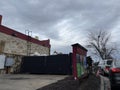 Cookout fast food restaurant building drive thru cars in line