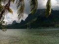 Cooks Bay And Boat Moorea Royalty Free Stock Photo