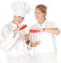 Cooks team, series Royalty Free Stock Photo