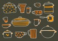 Cookware set Royalty Free Stock Photo