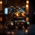 Cool advanced robot with lots of details - ai generated image