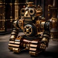 Cool advanced robot with lots of details - ai generated image