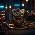 Cool advanced robot with lots of details - ai generated image