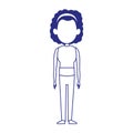 Cool afro woman standing icon