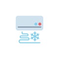 Cool air conditioning flat icon